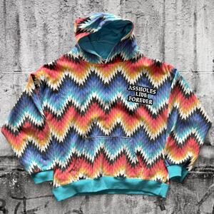 A**holes Live Forever - Linda Finegold Aztec Hoodie – ALF – XL